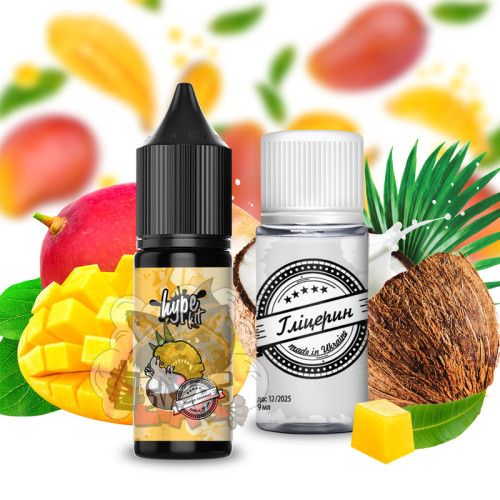 Hype New Salt - Mango Coconut [ Набір 25 / 50 mg, 15 ml ]    для Vape, 160 грн.