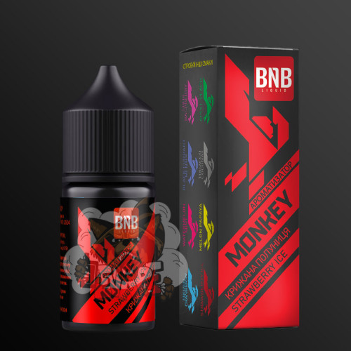 BnB Liquid Monkey Salt - Strawberry Ice [ Набір 30 / 50 mg, 30 ml ]  для Vape, 275 грн.