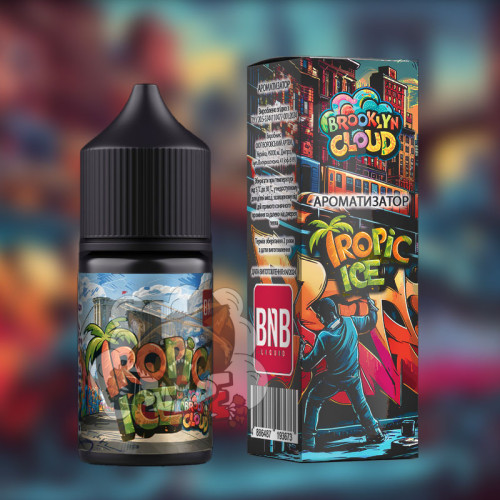 BnB Liquid Brooklyn Cloud Salt - Tropic Ice [ Набір 30 / 50 mg, 30 ml ]  для Vape, 340 грн.