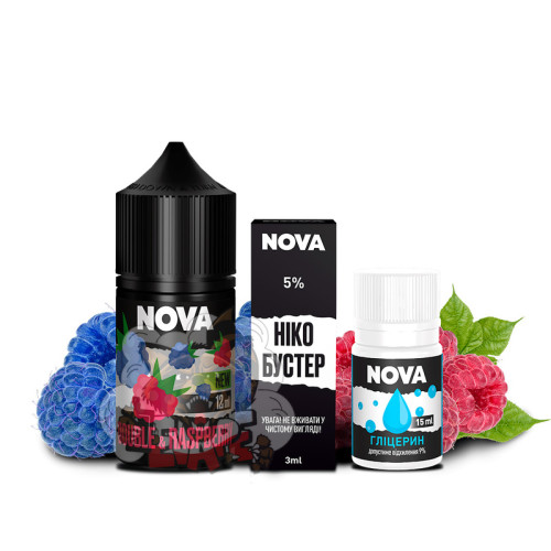 NOVA - Double Raspberry [ Набір 50 mg, 30 ml ]  для Vape, 260 грн.