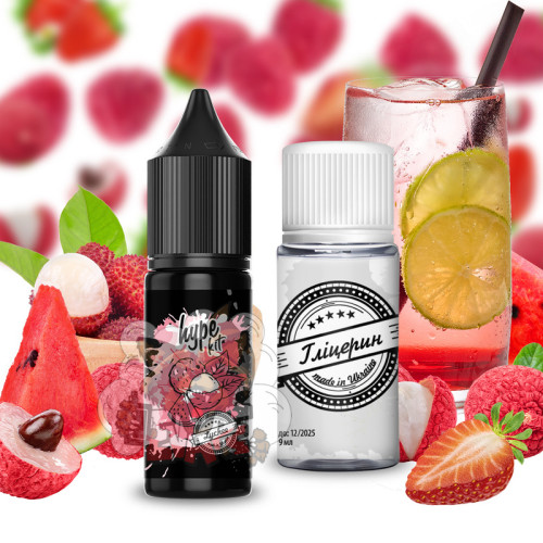 Hype Salt - Lychee [ Набір 25 / 50 mg, 15 ml ]  для Vape, 200 грн.