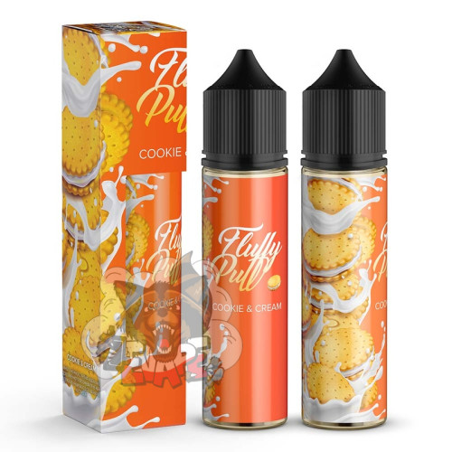 Fluffy Puff Organic - Cookies Cream [ Набір 0 / 3 mg, 60 ml ] для Vape, 290 грн.
