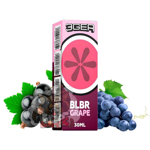 3GER Salt - Blueberry Grape [ Набор, 30 / 50 mg, 30 ml ]  для Vape, 245 грн.