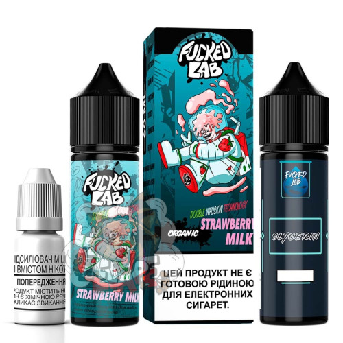 FUCKED Platinum Organic - Strawberry Milk [ Набір 0 / 3 mg, 60 ml ] для Vape, 270 грн.