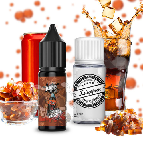 HYPE New Salt - Sour Cola [ Набір 25 / 50 mg, 15 ml ]  для Vape, 200 грн.