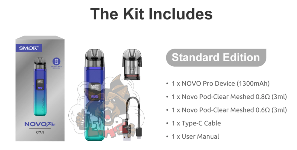 Купить SMOK Novo PRO Pod Kit 1300 mAh электронная сигарета, цена 732 грн., в Днепре, Киеве