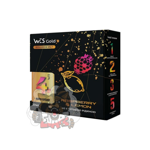WES Gold Salt - Raspbery Lemon [ Набір 50 mg, 30 ml ] для Vape, 240 грн.