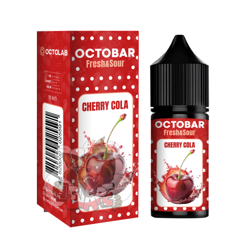 OCTOBAR Fresh and Sour - Cherry Cola [ Набір 50 mg, 30 ml ] для Vape, 339 грн.