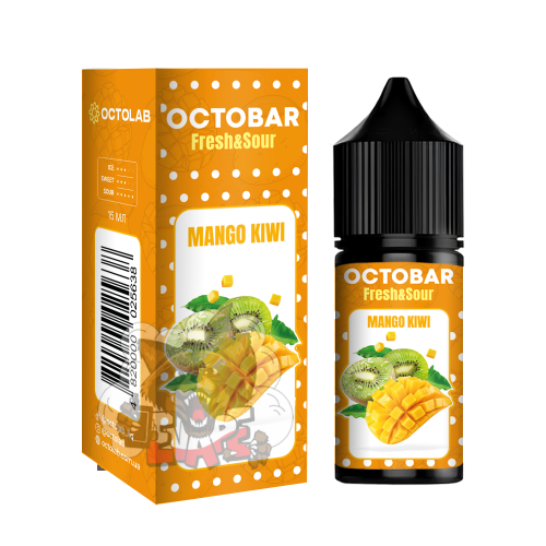 OCTOBAR Fresh and Sour - Mango Kiwi [ Набір 50 mg, 30 ml ] для Vape, 339 грн.