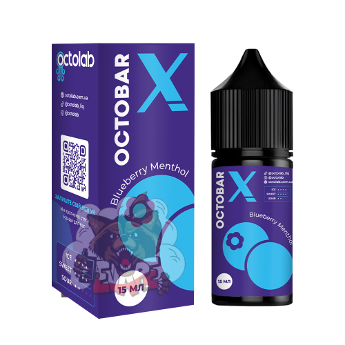 OCTOBAR X - Blueberry Menthol [ Набір 50 mg, 30 ml ] для Vape, 319 грн.