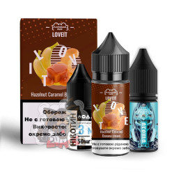 FlavorLab LOVE IT - Hazelnut Caramel Banana Cream [ Набір 50 mg, 30 ml ]  