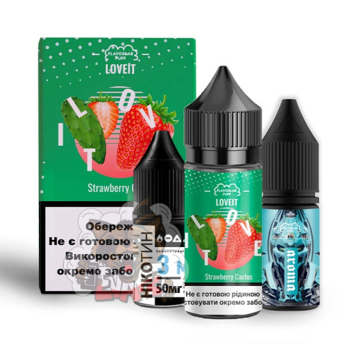 FlavorLab LOVE IT - Strawberry Cactus [ Набір 50 mg, 30 ml ] для Vape, 225 грн.