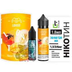 FlavorLab LOVE IT Organic - Melon Mango Papaya [ Набір 0 / 3 mg, 60 ml ]