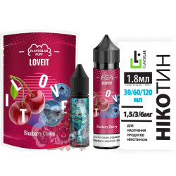 FlavorLab LOVE IT Organic - Blueberry Cherry [ Набір 0 / 3 mg, 60 ml ]