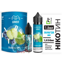 FlavorLab LOVE IT Organic - Blueberry Apple [ Набір 0 / 3 mg, 60 ml ]