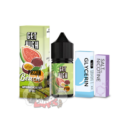 Get High Salt - Passion Beach [ Набір, 50 mg, 30 ml ] для Vape, 400 грн.