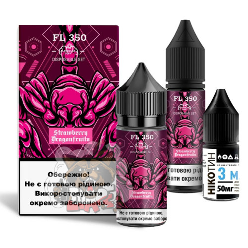 FlavorLab FL350 - Strawberry Dragonfruit [ Набір 50 mg, 30 ml ]  для Vape, 320 грн.