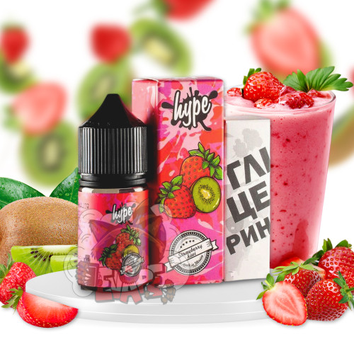 Hype New Salt - Strawberry Kiwi [ Набір 25 / 50 mg, 30 ml ] для Vape, 350 грн.