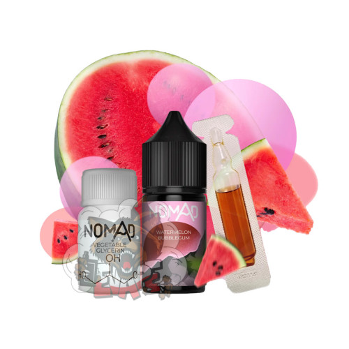 NOMAD - Watermelon Bubblegum [ Набір 30 / 50 mg, 30 ml ]  для Vape, 300 грн.