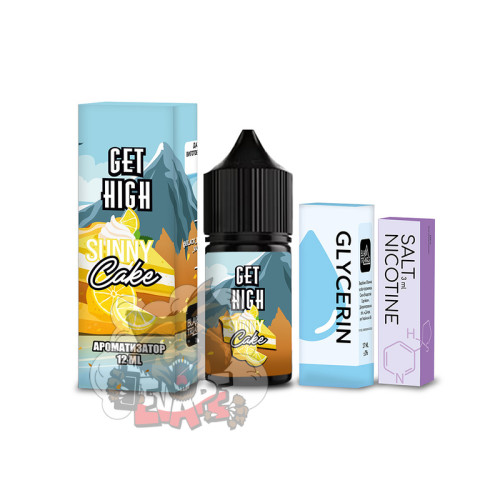 Get High Salt - Sunny Cake [ Набір, 50 mg, 30 ml ] для Vape, 400 грн.