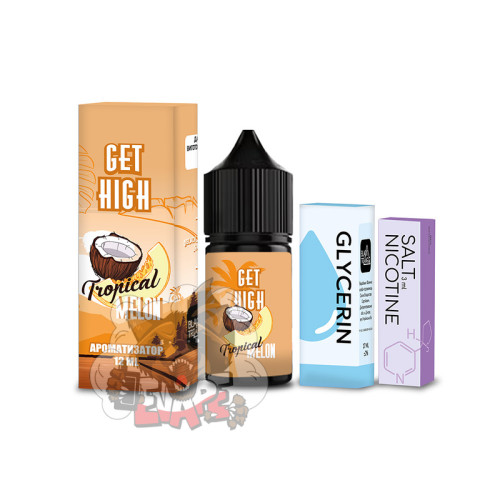 Get High Salt - Tropical Melon [ Набір, 50 mg, 30 ml ] для Vape, 400 грн.