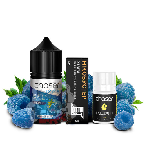 Chaser For Pods - Голубая Малина [ Набор 50 mg, 30 ml ] для Vape, 350 грн.