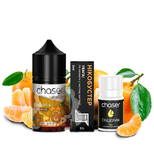 Chaser For Pods - Мандарин [ Набор 50 / 65 mg, 30 ml ]  для Vape, 350 грн.