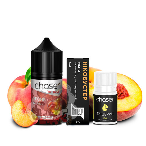 Chaser For Pods - Персик [ Набор 50 / 65 mg, 30 ml ]  для Vape, 350 грн.