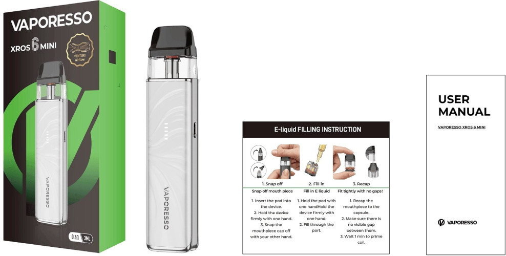 Vaporesso XROS 6 Mini 1600 mAh Pod Kit — фото 2