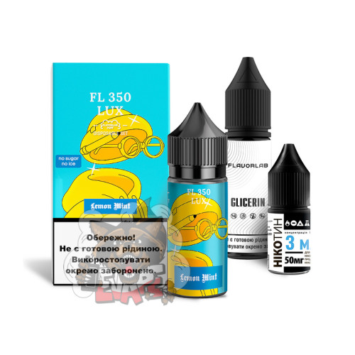 FlavorLab FL350 LUX - Lemon Mint [ Набір 50 mg, 30 ml ]   для Vape, 263 грн.