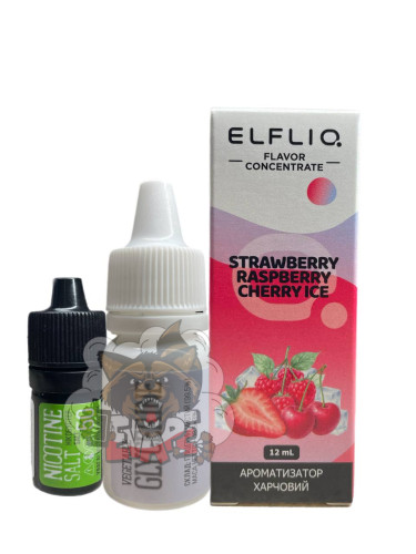 ELFLIQ - Strawberry Raspberry Cherry Ice [ Набір 50 mg, 30 ml ] 1 для Vape, 400 грн.
